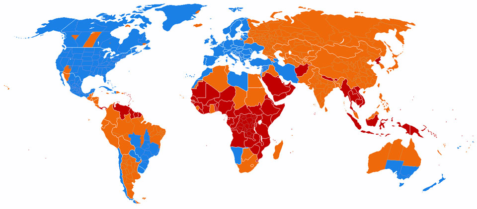 Daylight Saving Time World Subdivisions