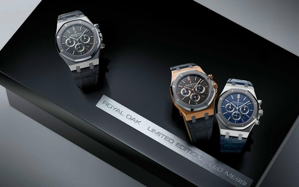 audemars piguet royal oak chronograph leo messi collection box