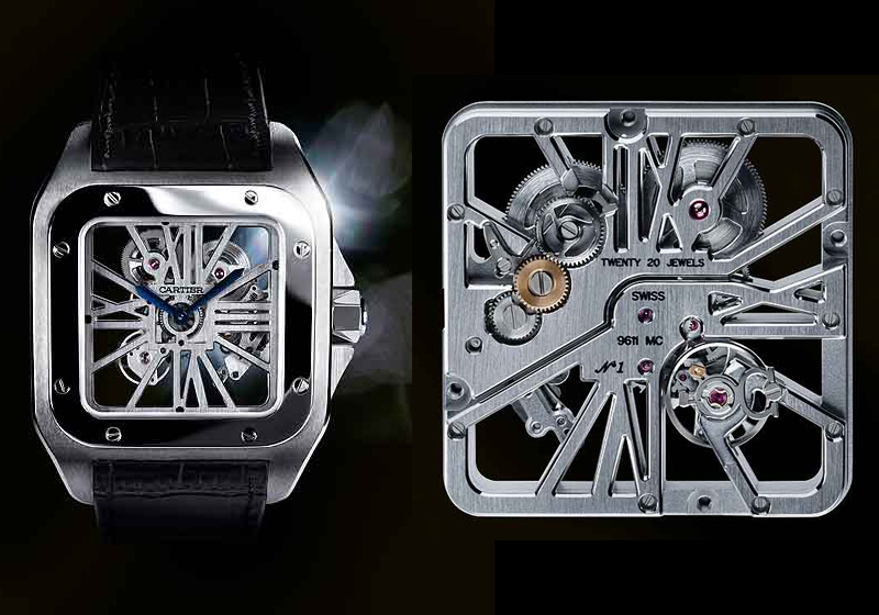 Cartier Santos Skeleton