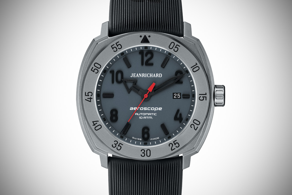 JEANRICHARD Aeroscope 3 hands titanium grey