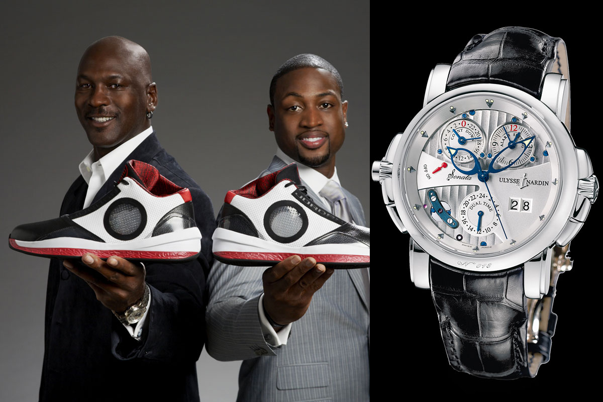 Michael Jordan wearing Ulysse Nardin Sonata