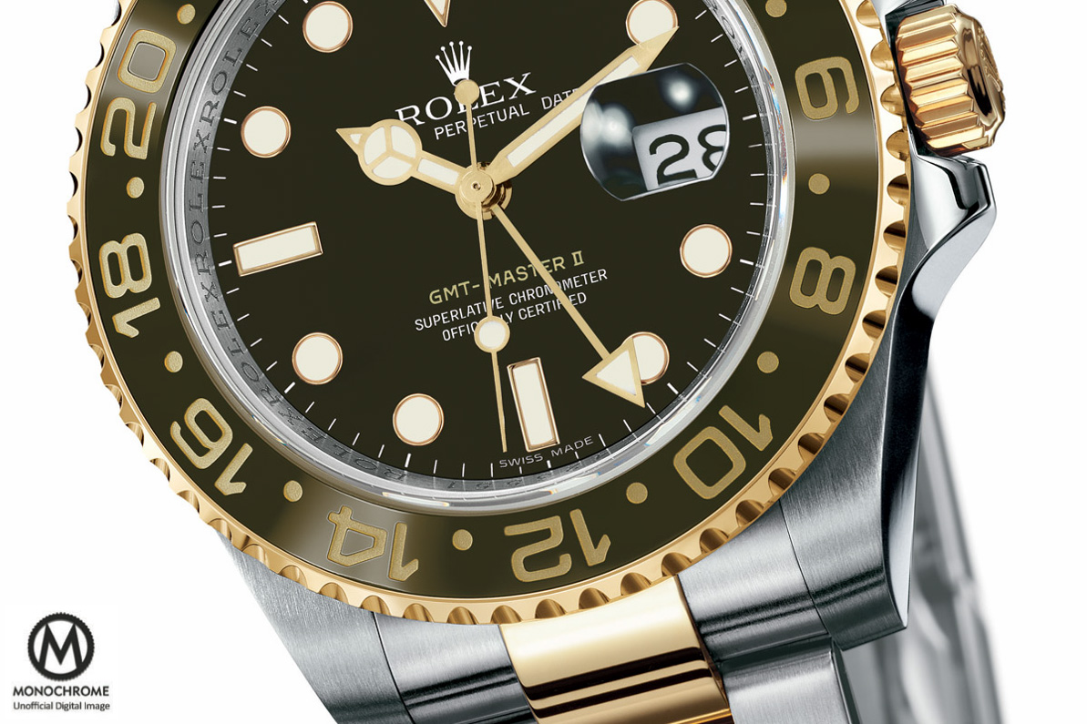 Rolex GMT Master 2 brown Ceramic two tone root beer Baselworld 2015 - 2