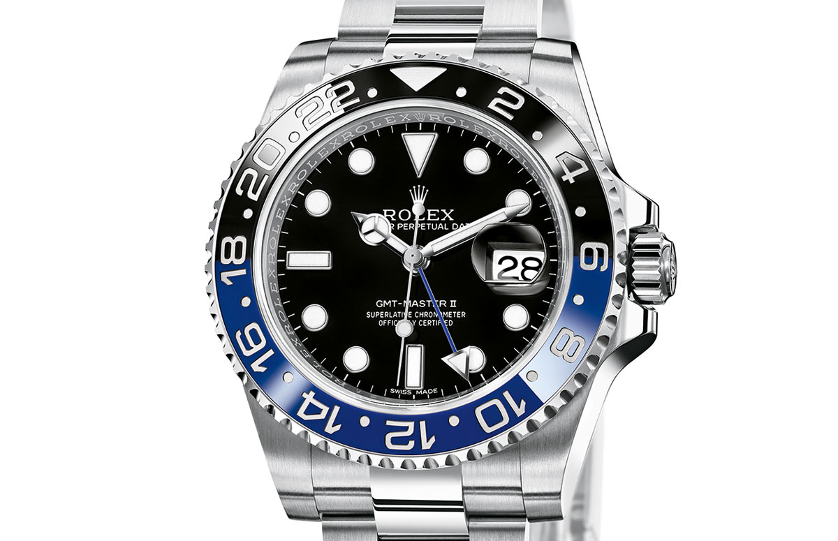 Rolex GMT Master II steel blue black