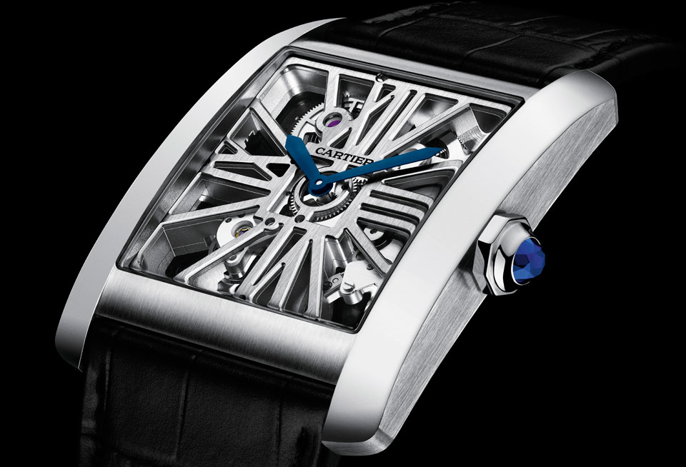 Cartier Tank MC skeleton palladium