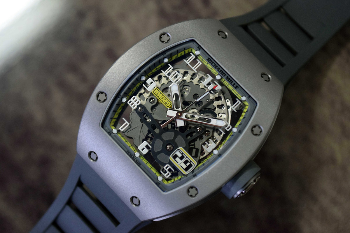 Richard Mille RM 029 All Grey Yellow Flash