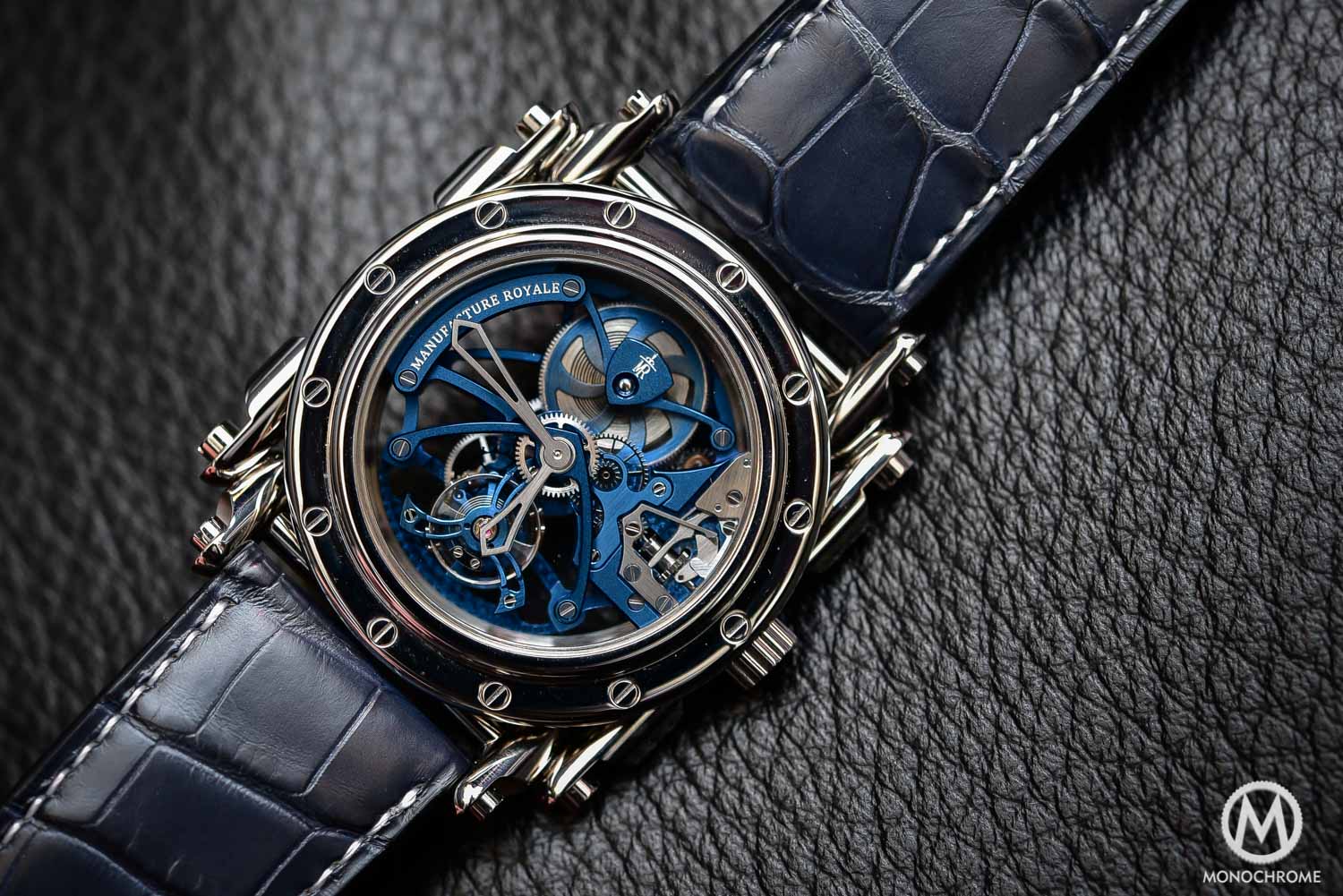 Manufacture Royale Androgyne Royale Skeleton Tourbillon Steel blue