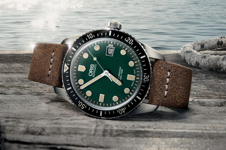 Oris Divers Sixty-Five green