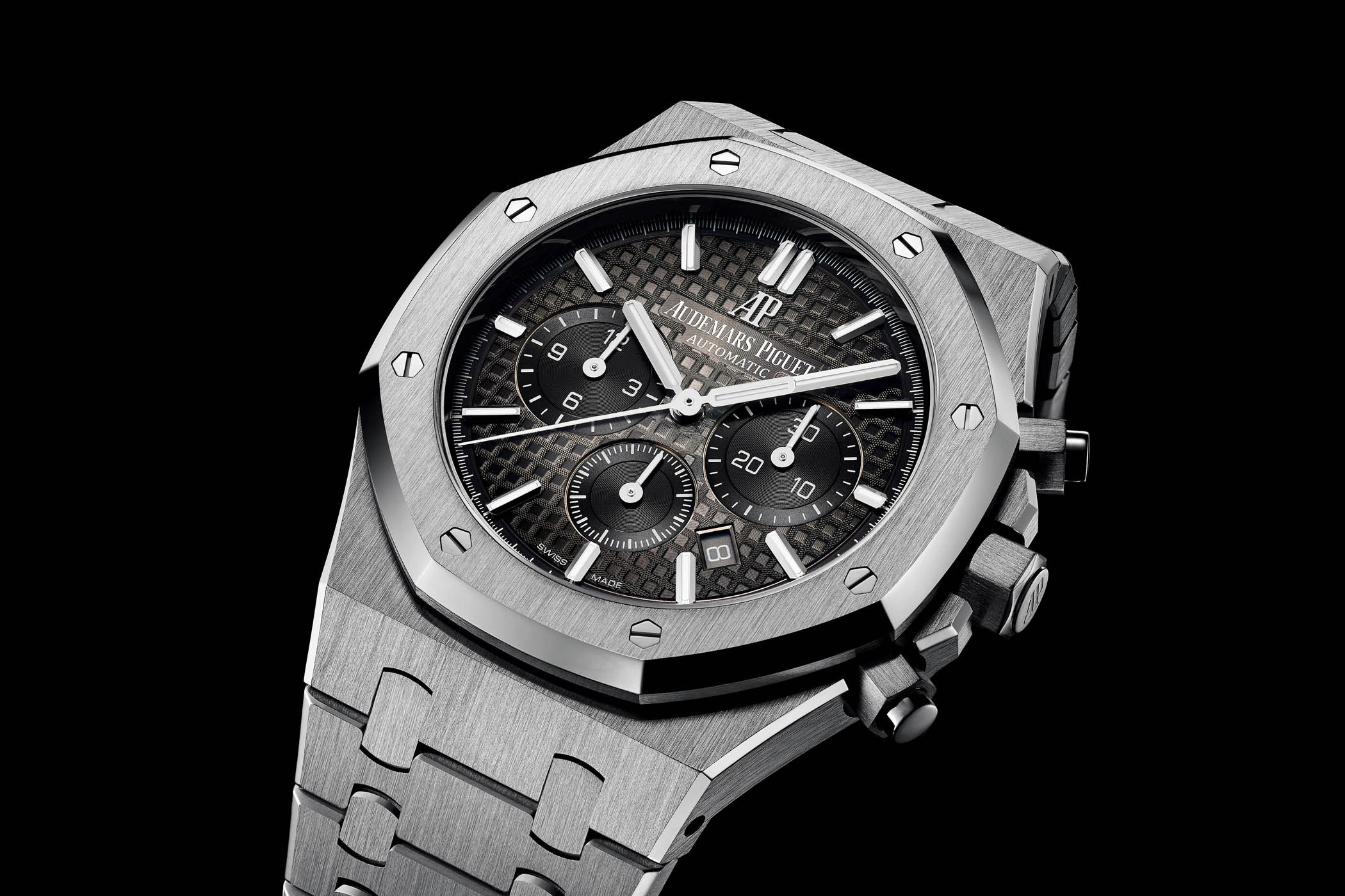 Audemars Piguet Royal Oak Chronograph Smoked Dial Platinum 26332PT - SIHH 2018