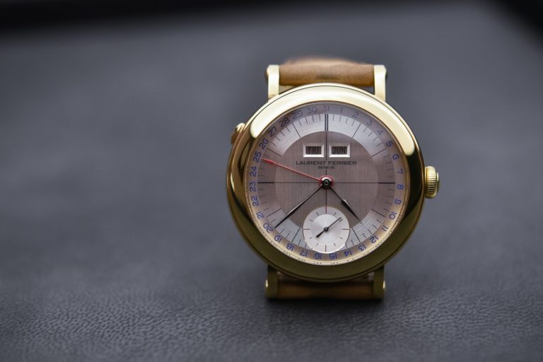 Laurent Ferrier Galet Annual Calendar School Piece Pale Yellow Gold